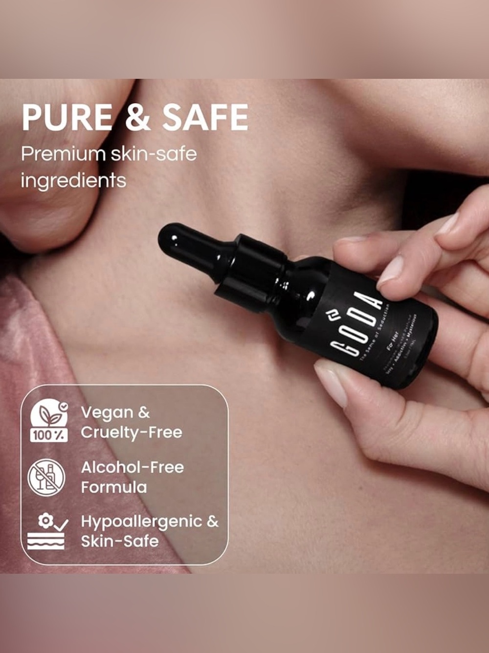 GODA ‘For Her’ Pheromone-Infused Fragrance Oil — ALCOHOL FREE - Picture 3 of 3